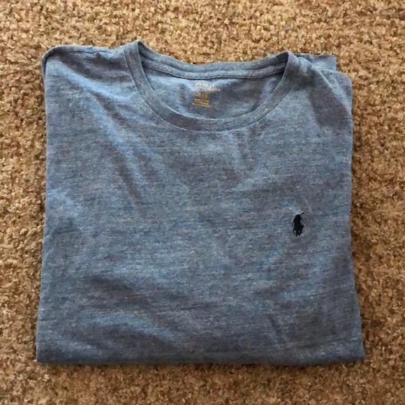 Long Sleeve Light Blue Ralph Lauren T-shirt - Picture 1 of 3